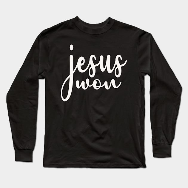 Funny Jesus won Long Sleeve T-Shirt by MManoban